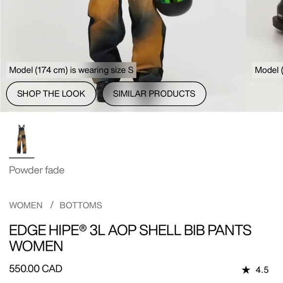 Peak Performance Edge 3L ski / snowboard bib snow pant - Picture 8 of 9